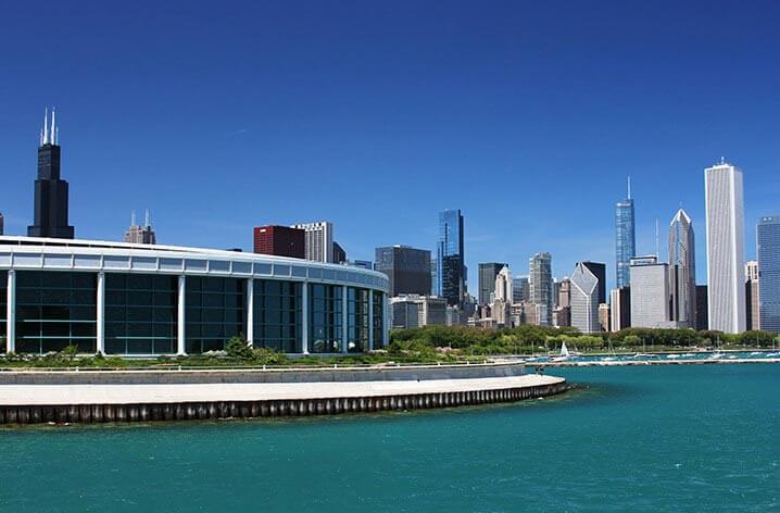 chicago citypass - shedd aquarium overlooking lake michigan